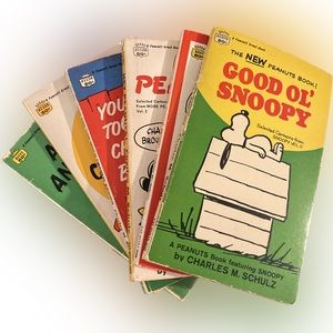 Vintage Fawcett Crest Peanuts/Snoopy Books Lot of 6